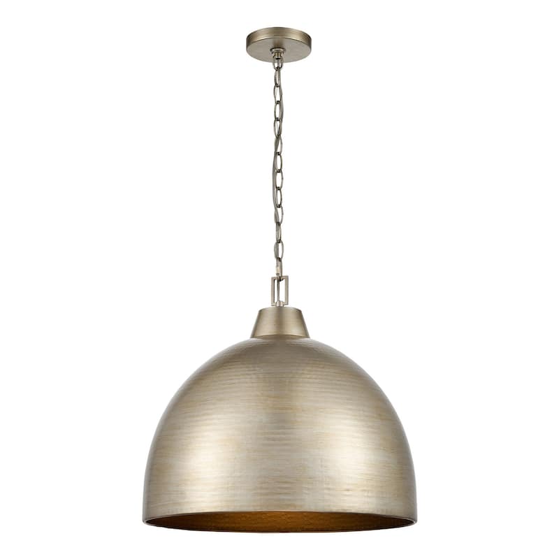 Arrco 3-Light Pendant Light - Antique Silver Leaf
