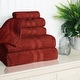 preview thumbnail 54 of 55, Superior Cotton Quick-Drying 6 Piece Highly Absorbent Towel Set Maroon