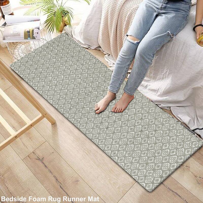 Kitchen Runner Rug/ Mat Cushioned Cotton Hand Woven Anti-Fatigue Mat Kitchen/Bathroom/Bed side 18x48'' - 18''x48''
