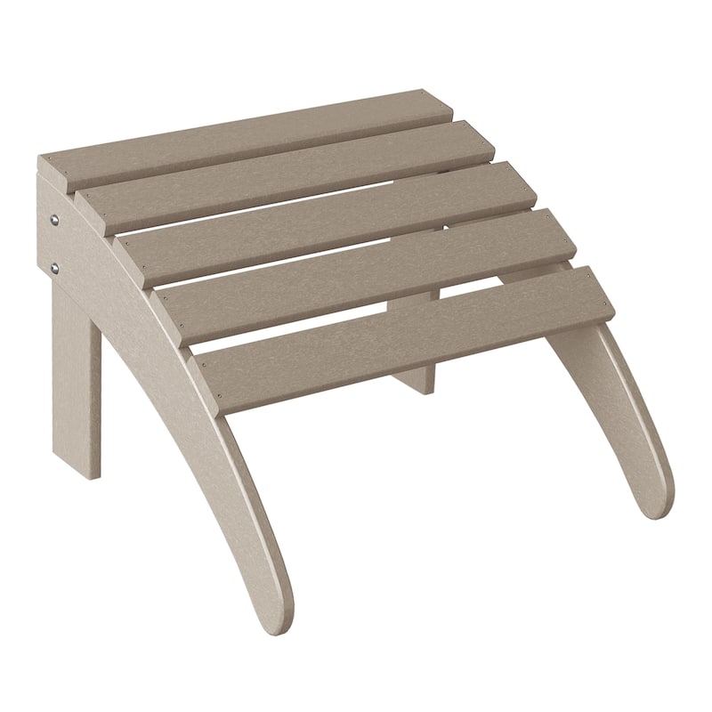 Aderson Outdoor Poly Adirondack Chair With Ottoman And Side Table 12-Piece Set