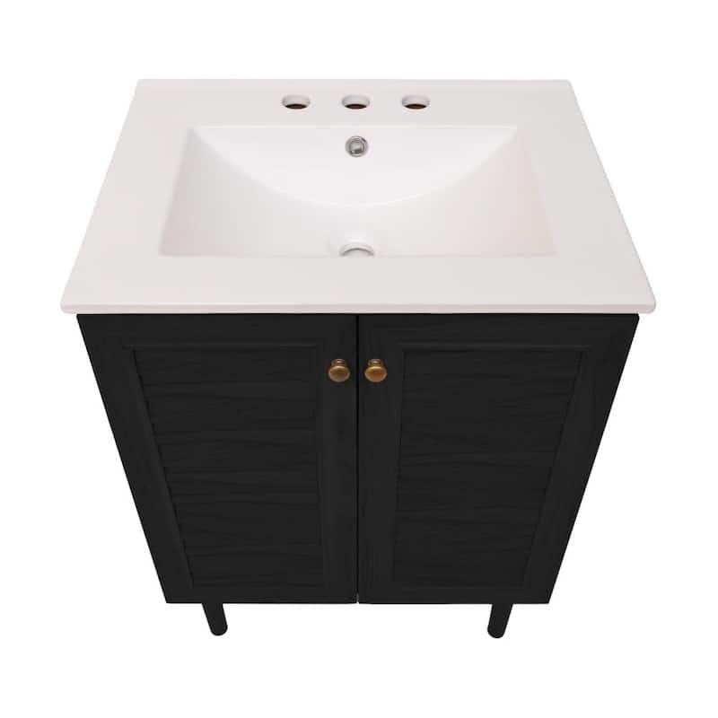 Swiss Madison SM-BV6201-3W Bron 24" Free Standing Single Basin Vanity