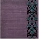 preview thumbnail 4 of 7, SAFAVIEH Handmade Soho Gaetana N.Z. Wool Rug 6' Square - Purple/Blue - Square