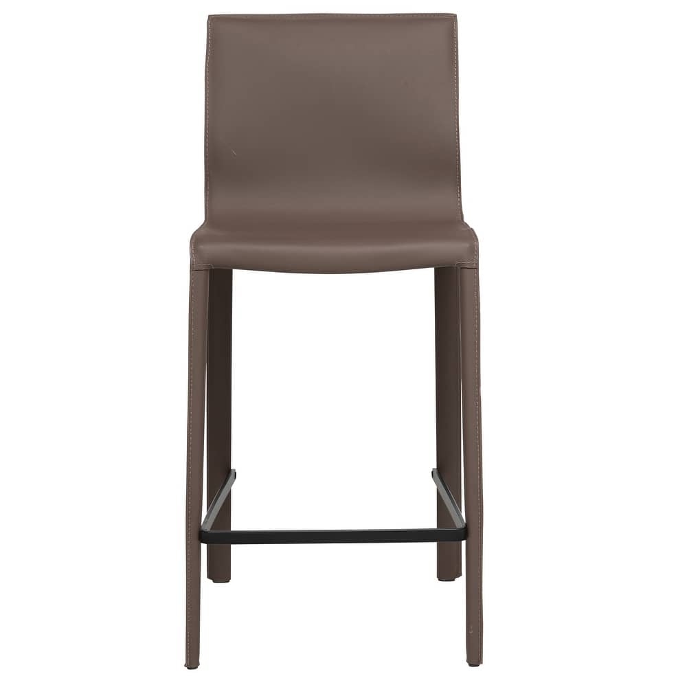 STAN Modern Leather Counter Stool