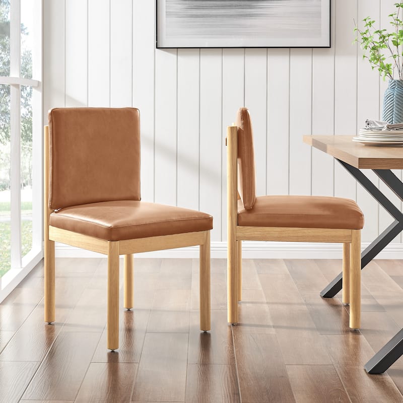 NPD Furniture Melvin Faux Leather Dining Side Chair (Set of 2)