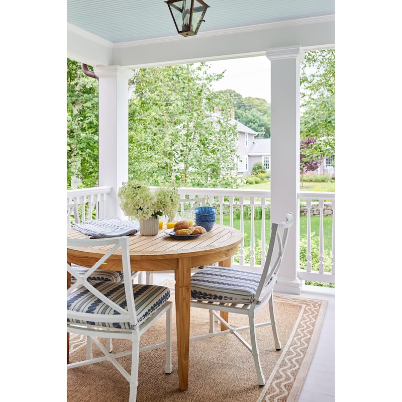 Erin Gates by Momeni Saybrook Ripple Area Rug - 6'6" X 9' - Natural - Rectangle