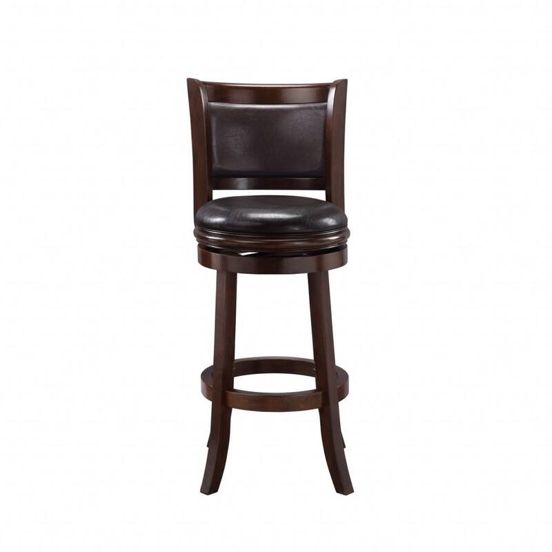 Augusta Wood Indoor Swivel Barstool