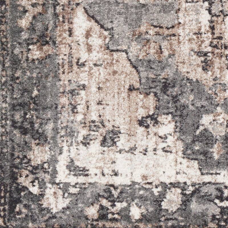Livabliss Amalia Distressed Medallion Area Rug