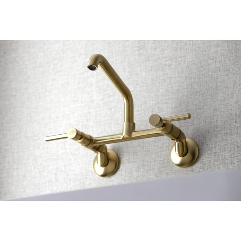 Kingston Brass Concord Two-Handle Wall Mount Kitchen Faucet