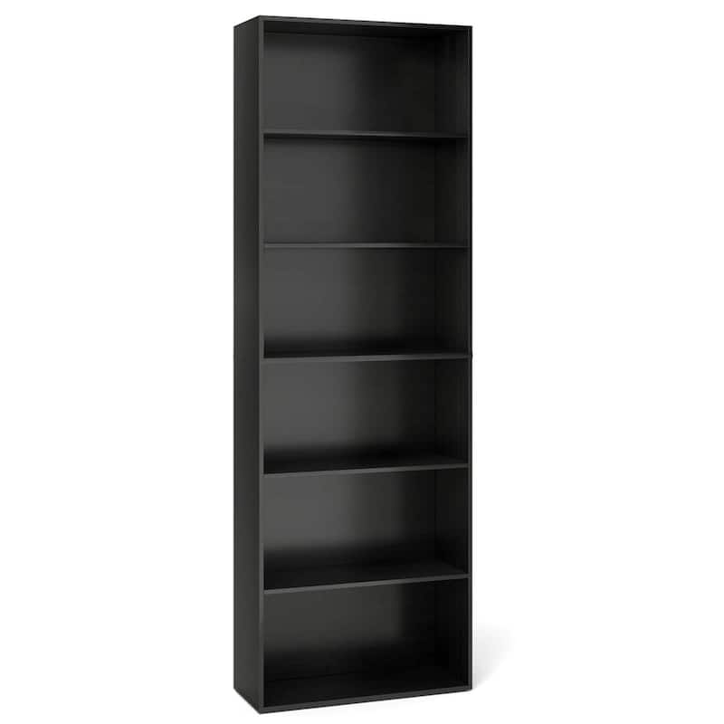 Costway 70" Tall 6-Tier Bookcase with 6 Open Shelves Anti-Toppling - See Details