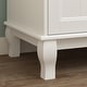 preview thumbnail 6 of 11, 63"W Wood Family Wardrobe Armoire Closet White Lacquer Clothing Rods