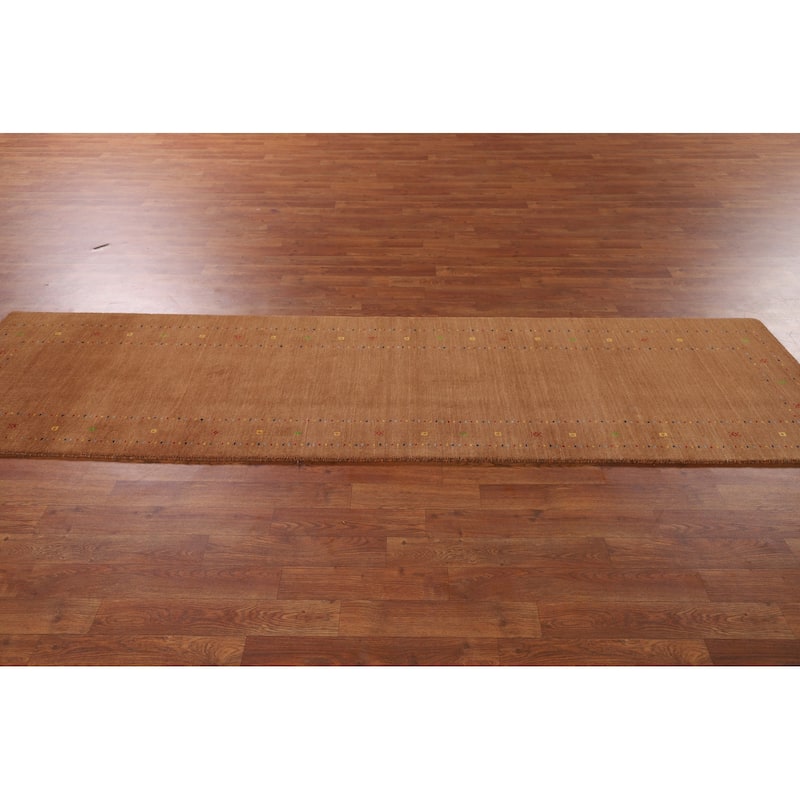Tribal Gabbeh Oriental Runner Rug Hand-Knotted Wool Carpet - 2'3"x 9'4"