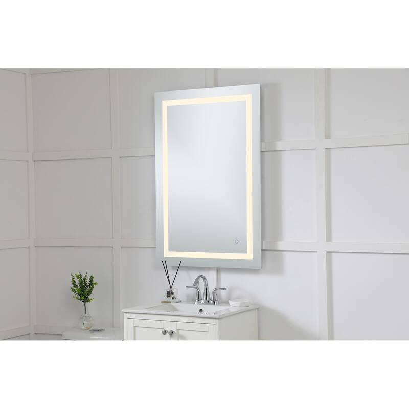 Elegant Lighting Helios 40" x 27" Rectangular Frameless Wall Mounted