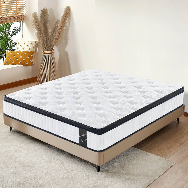 12 in Knit Fabric Top Hybrid Mattress in a Box