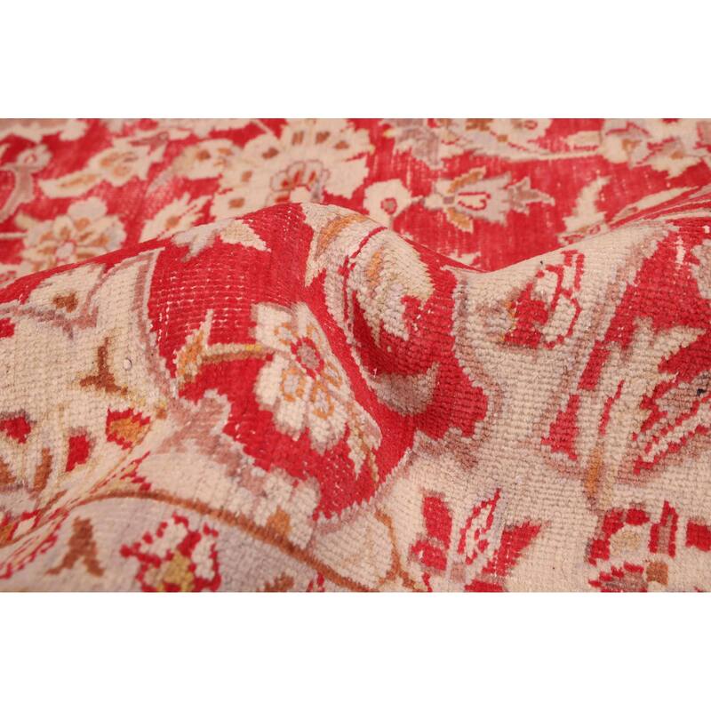 ECARPETGALLERY Hand-knotted Antalya Vintage Red Wool Rug - 9'3 x 12'3