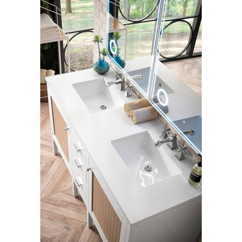 James Martin Vanities E444-V60D-3WZ Addison 60" Free Standing Double