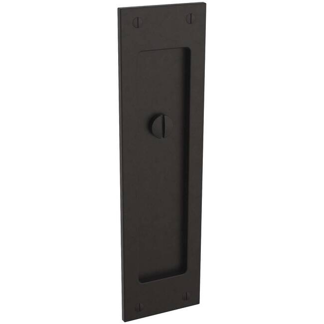 Baldwin Santa Monica Style Pocket Door Exterior Privacy Trim from the - Oil Rubbed Bronze