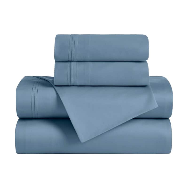 Superior Egyptian Cotton 650 Thread Count Deep Pocket Solid Sheet Set
