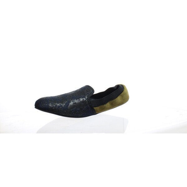 navy mule slippers