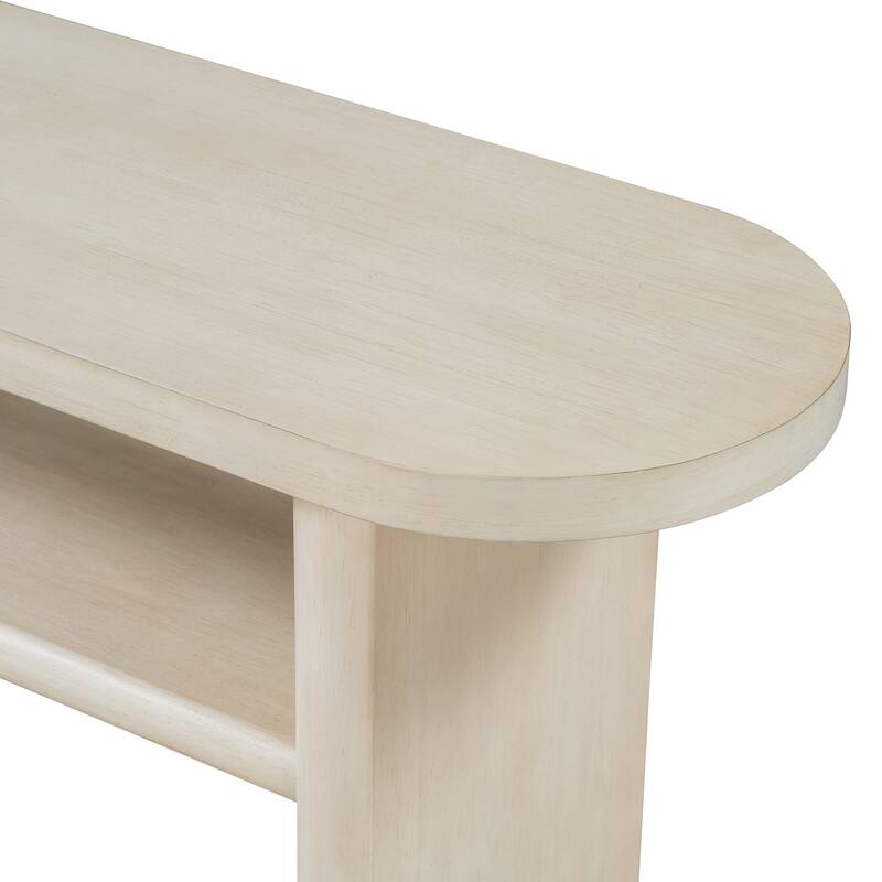 Minimalist Console Table with Rounded Edges