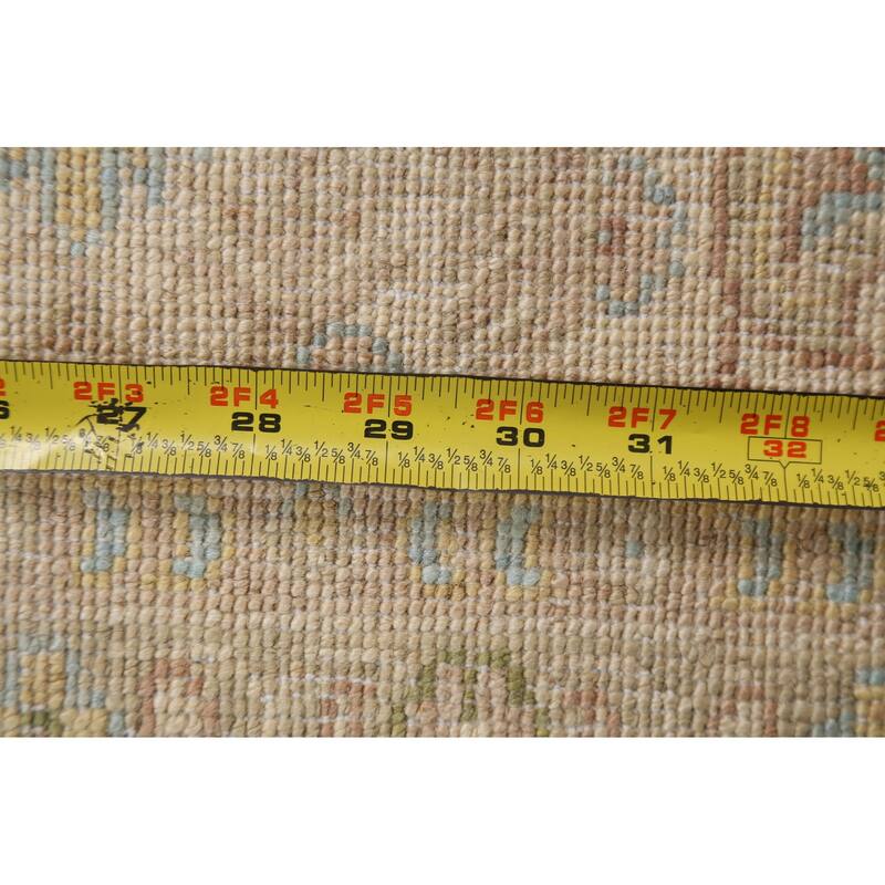 Traditional Vegetable Dye Oushak Turkish Area Rug Wool Hand-knotted - 5'9" x 7'9"