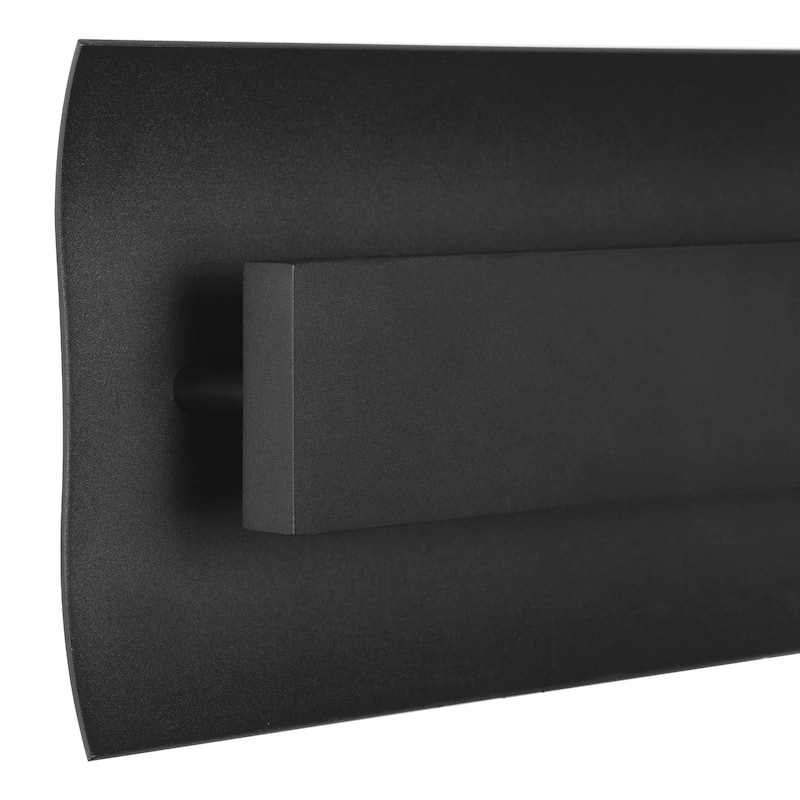 Black Modern/Contemporary LED Outdoor Wall Lantern Sconce