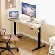 preview thumbnail 53 of 84, Electric Standing Desk, Height Adjustable Desk with LED Display 55*24 - Walnut/Black