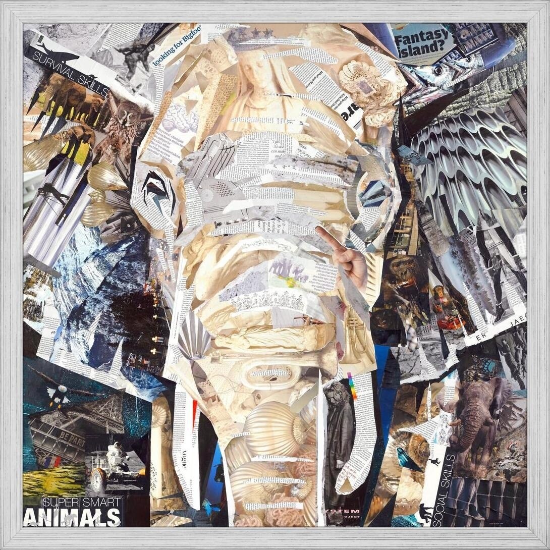 Shop Easy Art Prints James Grey S Elephants Gaze Premium Canvas