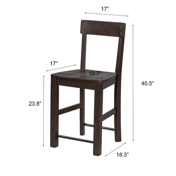 Merax Counter Height Wood Dining Chairs(Set of 4) Bed Bath & Beyond