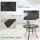 preview thumbnail 8 of 7, Patio Dining Set, Outdoor Dining Table and Chairs Set with Textilene Chairs, Adjustable Umbrella Hole for Garden, Backyard