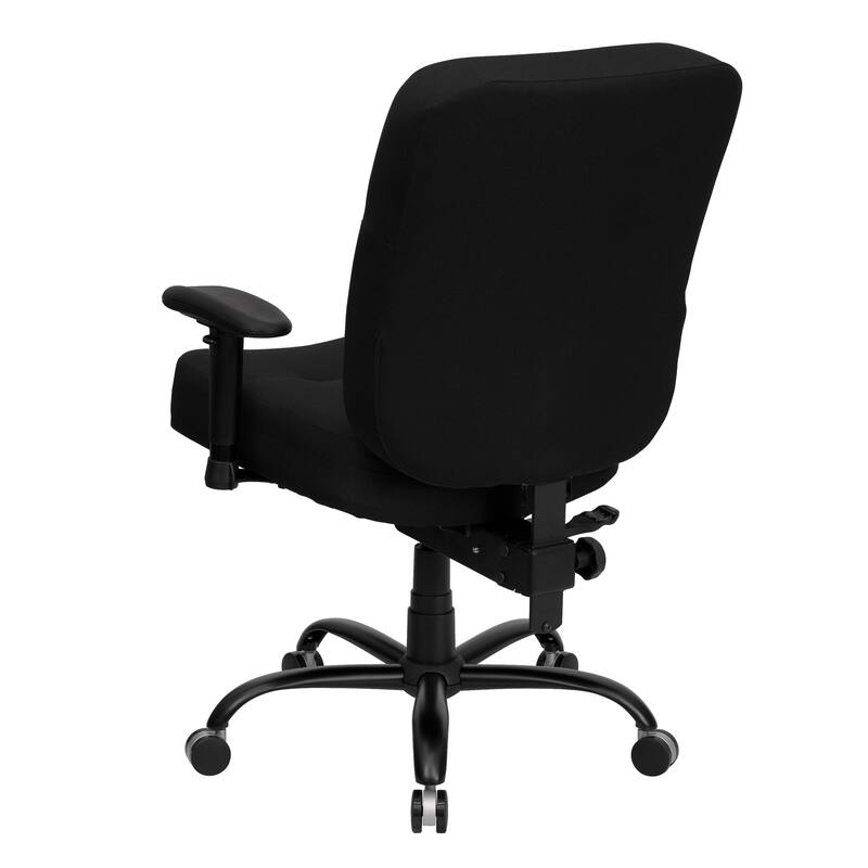 Big & Tall 400 lb. Rated Executive Swivel Ergonomic Office Chair - Black Fabric