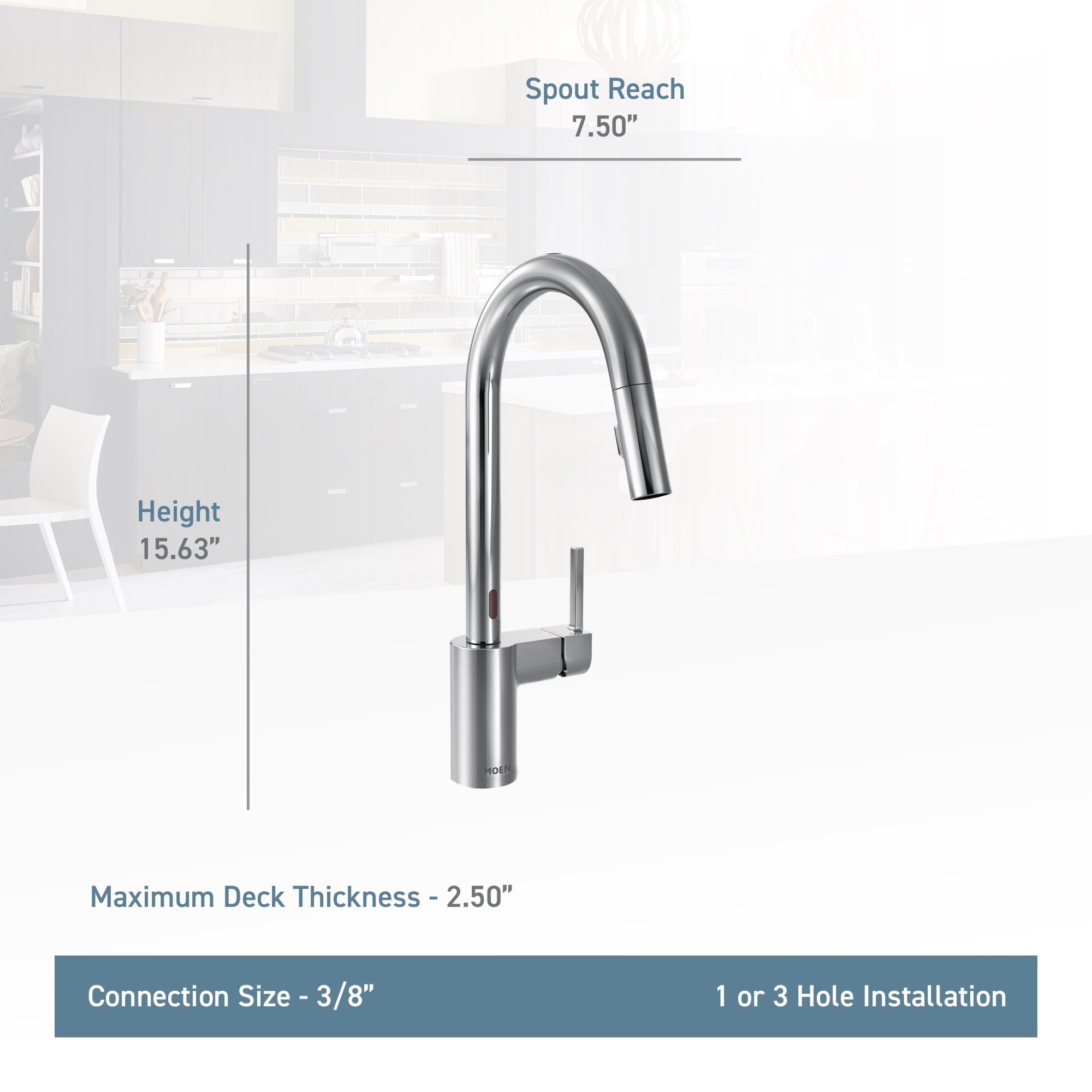 Moen 7565e Align Metal Touchless Pullout Spray High Arc Kitchen Faucet Overstock 17032678 Spot Resist Stainless