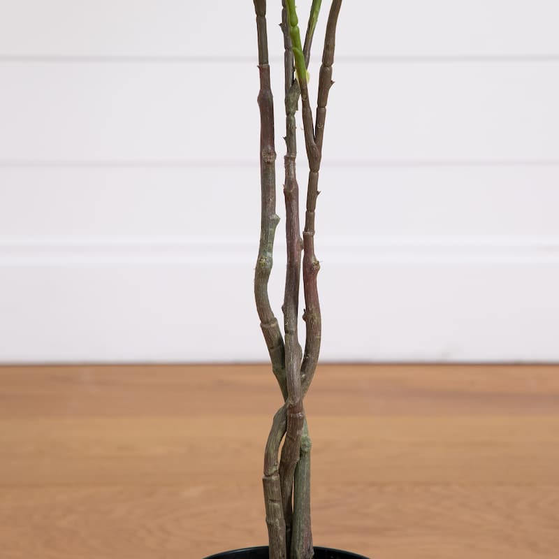 Rose Artificial Potted Tree - 4' - Pink and Green
