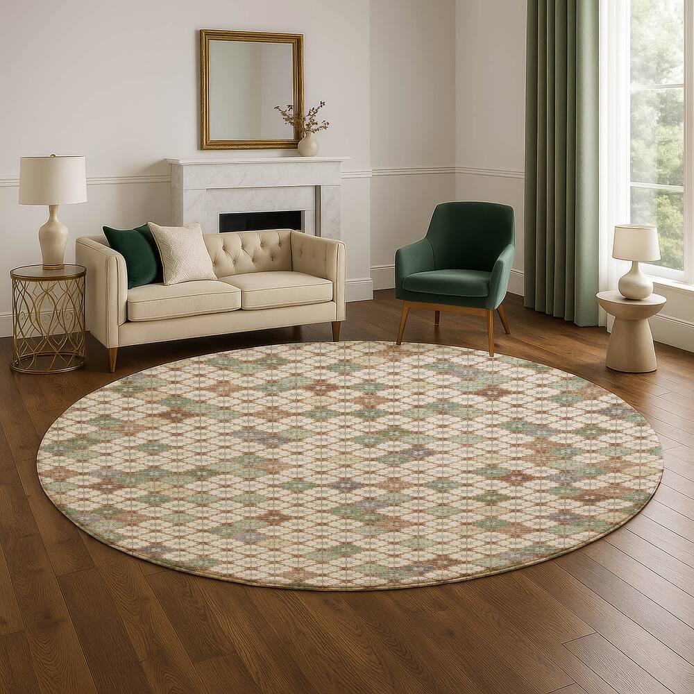 Premium Washable Super Soft Modern Mosaic Mayfield Rug