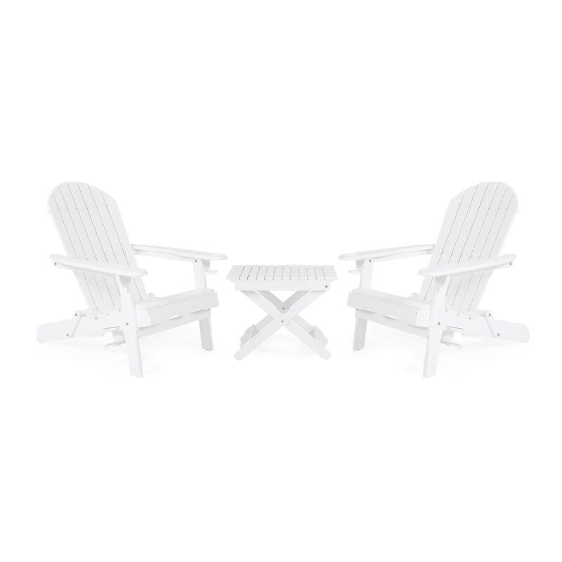 Bellwood Outdoor 2-seat Folding Acacia Chat Set by Christopher Knight Home
