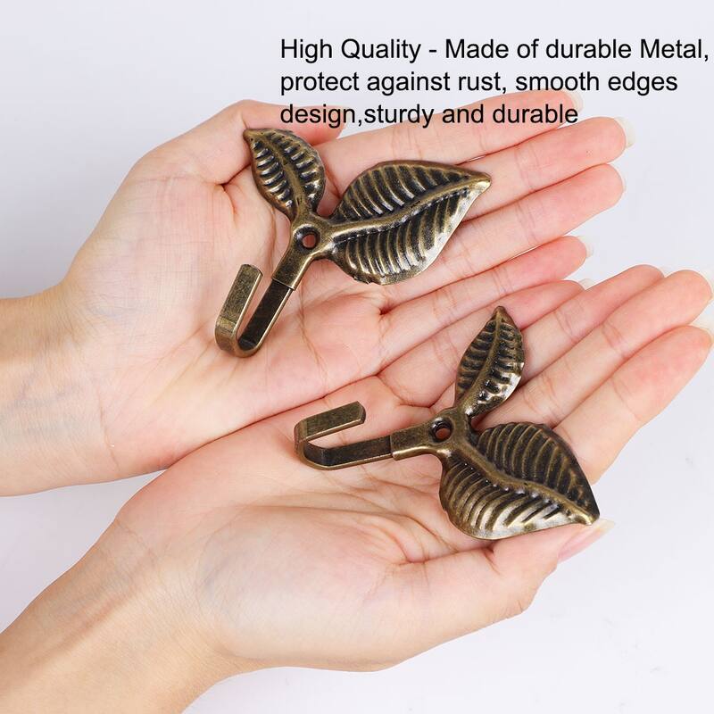 Curtain Tieback Hook Curtain Drapery Holdback For Curtains 8pcs Bronze Tone - Bronze Tone
