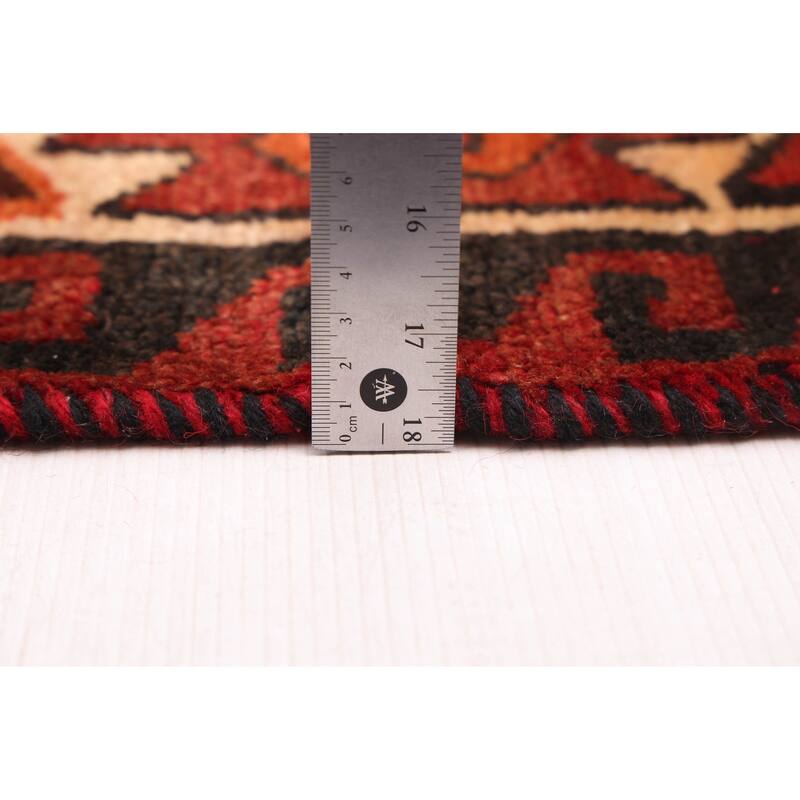 ECARPETGALLERY Hand-knotted Melis Vintage Red Wool Rug - 6'7 x 8'10