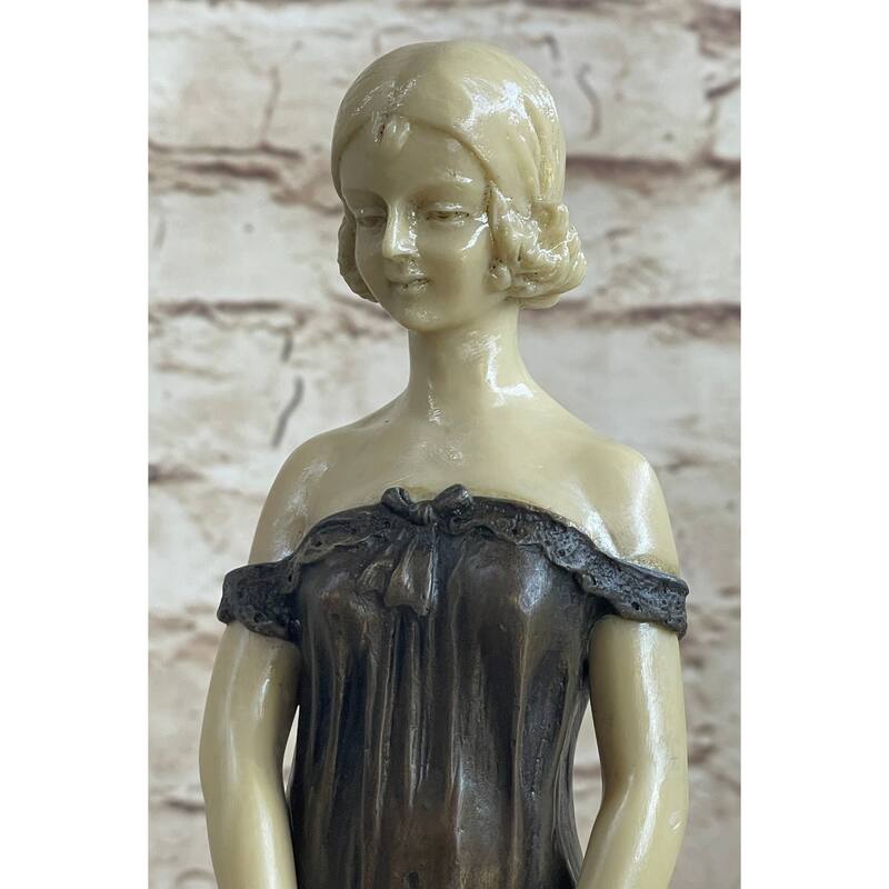 Bronze Sculpture Signed Chiparus Faux Figurine And Pure Statue Figurine Artwork