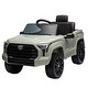 preview thumbnail 8 of 58, 12V Electric Toyota Tundra Pickup for Kids, Remote Control Ride On Toy, LED Lights, Power Display & Shock Absorption