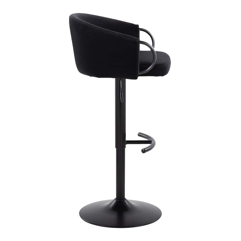 Silver Orchid Battista Adjustable Bar Stool (Set of 2)
