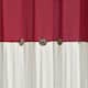 Lush Decor Two-tone Linen Button Shower Curtain