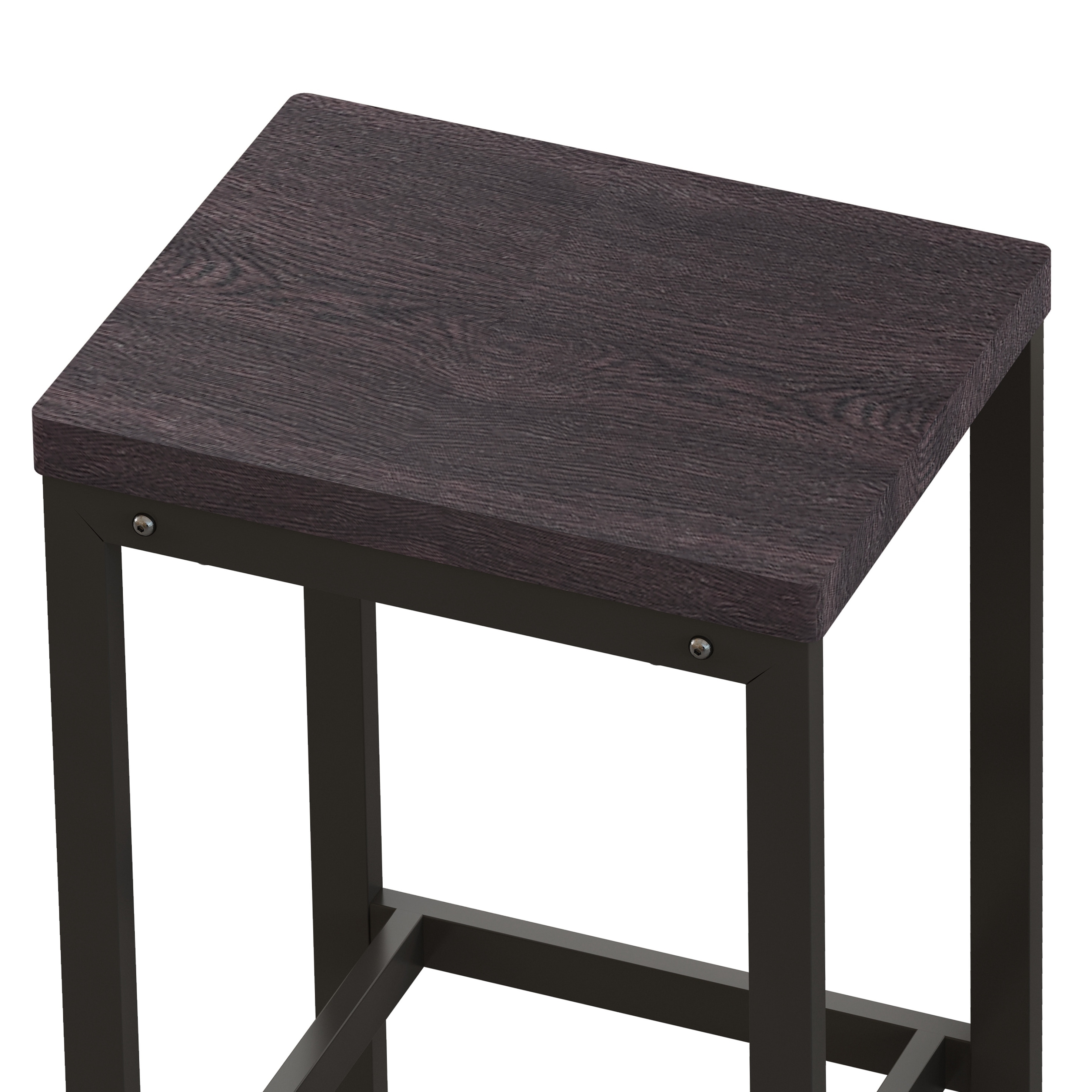 Long Dining Table Set with 3 Stools-image