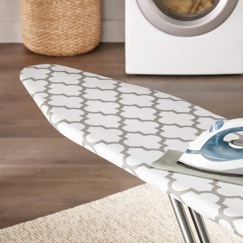 Whitmor Deluxe Ironing Board Cover and Pad - Medallion Gray