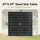 preview thumbnail 47 of 46, Outdoor 5/7-Piece Patio Dining Set, 7-positon Reclining Folding Sling Chair & E-Coating Metal Steel Table