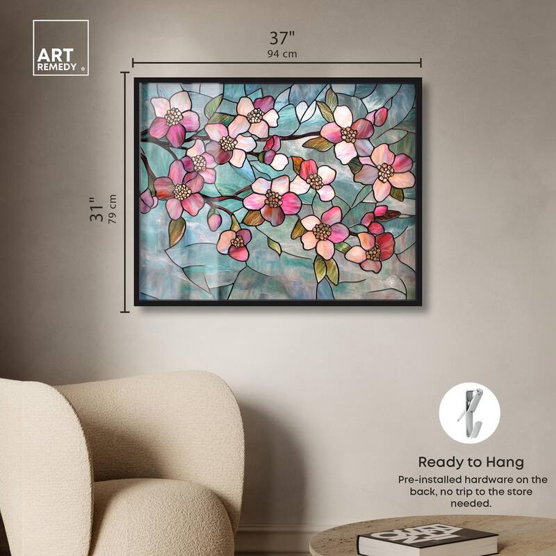 Shimmering Spring Blossoms I Shadowbox by Art Remedy