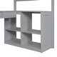 preview thumbnail 28 of 45, Twin Size Loft Bed with Ladder and Desk,Spacious Bookshelves and Cabinet