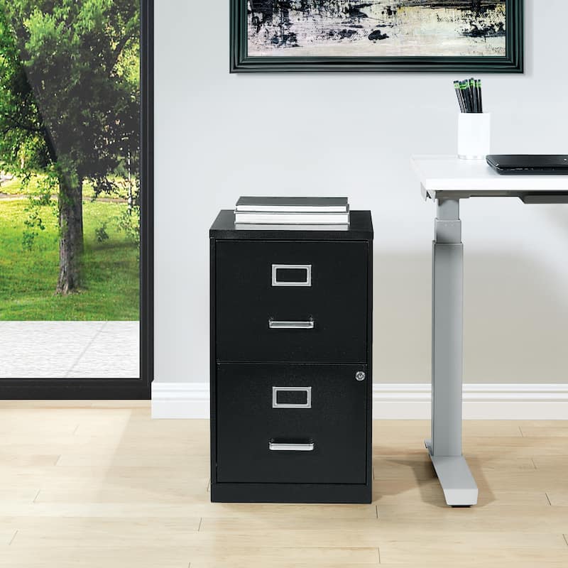 Metal File Cabinet - Black