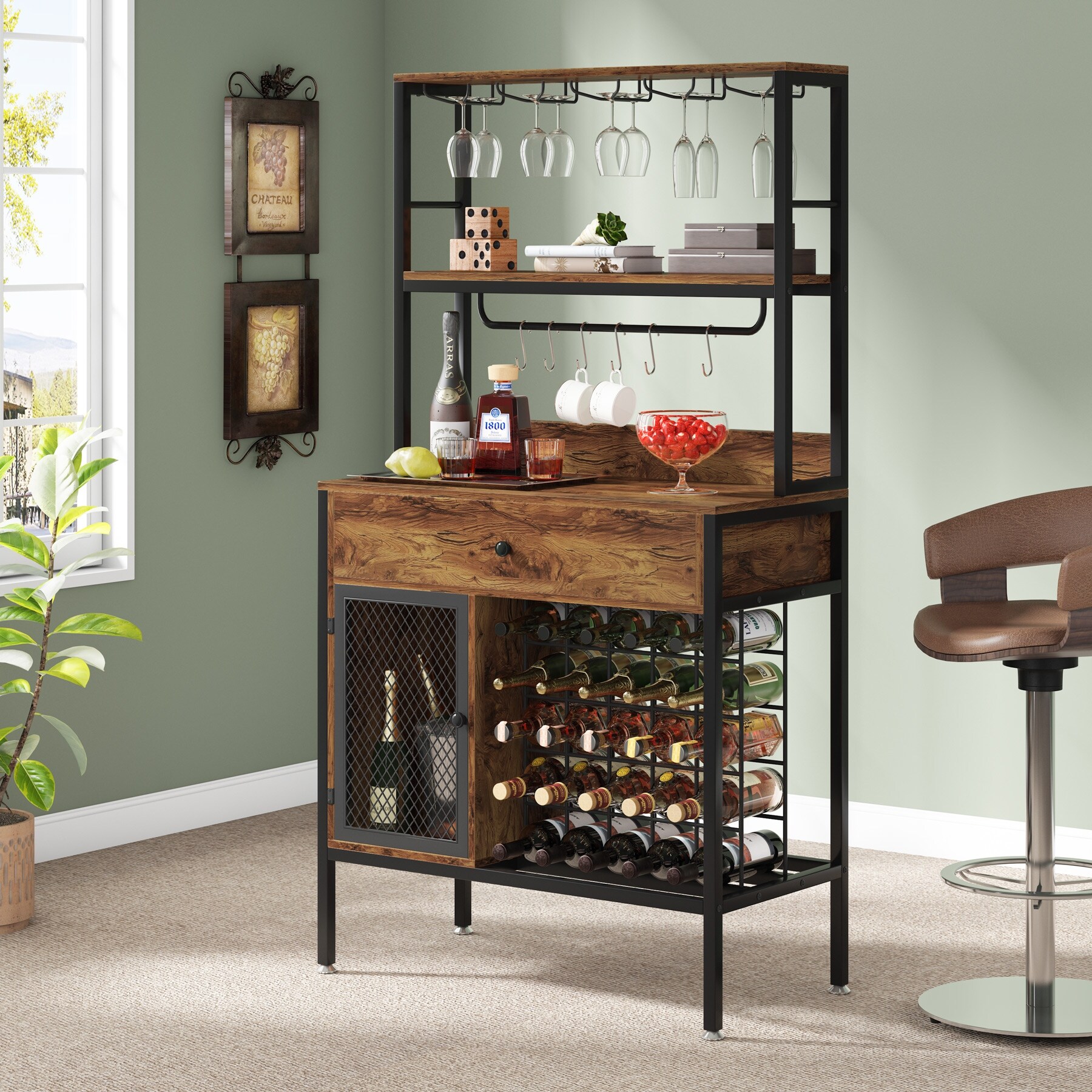 Bar with on sale wine rack