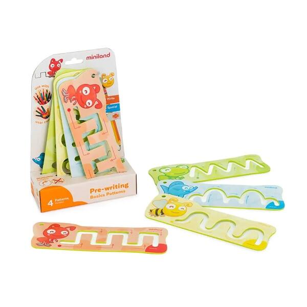 slide 2 of 3, Miniland Pre-Writing Basics Patterns - Assorted Assorted - Kids