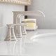 preview thumbnail 16 of 33, Double Handle Three-Hole Bath Waterfall Faucet with Drain