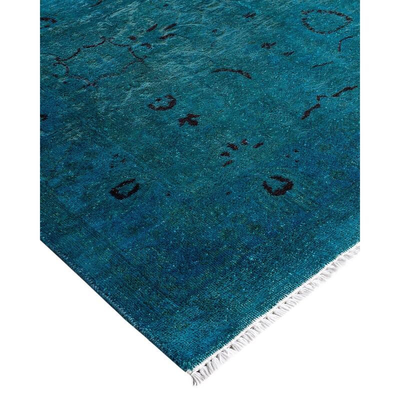 Vibrance One-of-a-Kind Hand-Knotted Area Rug - Green, 4' 1" x 6' 2" - 4' 1" x 6' 2"